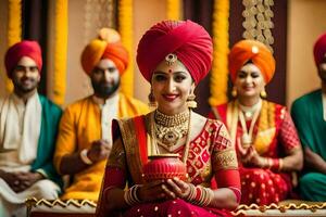 indian wedding in delhi. AI-Generated photo