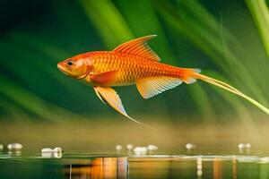 goldfish in the water. AI-Generated photo