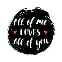 all of me loves ace of you vector