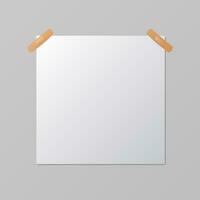 blank paper on a gray background vector