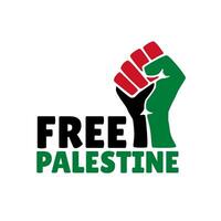 gratis Palestina diseño. estar con Palestina. detener el guerra ilustración vector