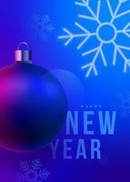 New Year greeting card. vector