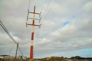 Electrical power pylons photo