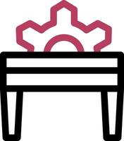 Table Saw Creative Icon Design vector