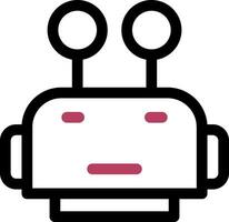 Robot Face Creative Icon Design vector