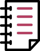 Notebook Creative Icon Design vector