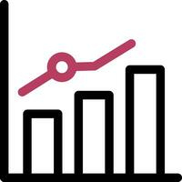 Growth Chart Creative Icon Design vector