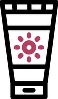 Sunscreen Creative Icon Design vector