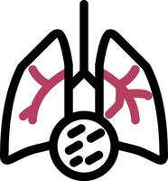 Lung Cancer Creative Icon Design vector