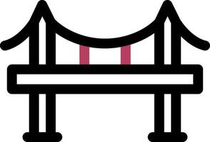Bridge Creative Icon Design vector