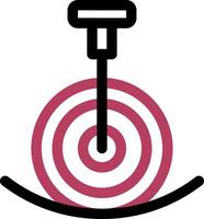 Unicycle Performance Creative Icon Design vector