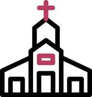 diseño de icono creativo de iglesia vector