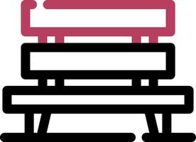 Bench Creative Icon Design vector