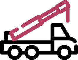 Crane Truck Creative Icon Design vector