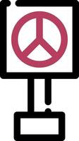 Peace Sign Creative Icon Design vector