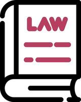 Law Book Creative Icon Design vector