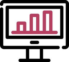 Monitoring Creative Icon Design vector