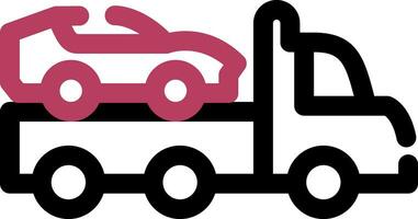 Tow Truck Creative Icon Design vector