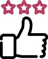 Thumbs Up Creative Icon Design vector