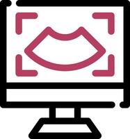 Ultrasound Creative Icon Design vector