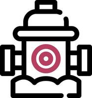 Fire Hydrant Creative Icon Design vector