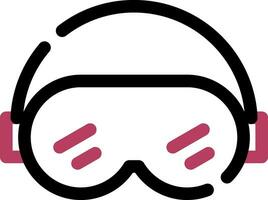 Ski Goggles Creative Icon Design vector