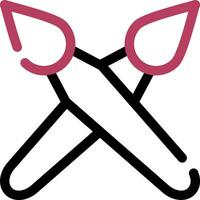 Brushes Creative Icon Design vector