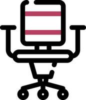 Office Chair Creative Icon Design vector