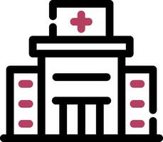 diseño de icono creativo de hospital vector