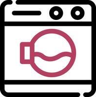 Washing Machine Creative Icon Design vector