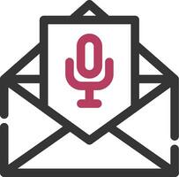 Voice Email Creative Icon Design vector