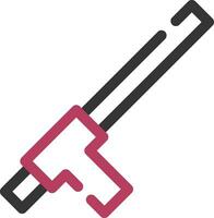 Tonfa Creative Icon Design vector