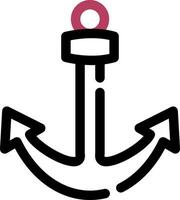 Anchor Creative Icon Design vector