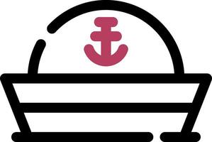 Sailor Hat Creative Icon Design vector