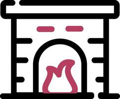 Fireplace Creative Icon Design vector