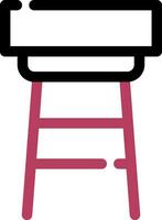 Stool Creative Icon Design vector