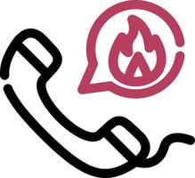 Emergency Call Creative Icon Design vector