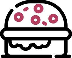 diseño de icono creativo de hamburguesa vector