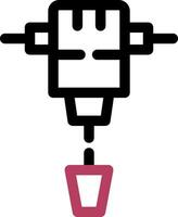 Jackhammer Creative Icon Design vector
