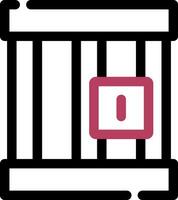 diseño de icono creativo de prisión vector