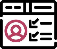 Profile Creative Icon Design vector
