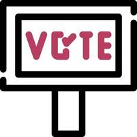 Vote Creative Icon Design vector