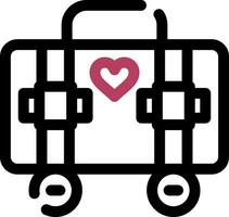 Suitcase Creative Icon Design vector