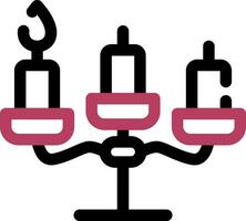 diseño de icono creativo de candelabros vector