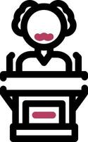 Politician Creative Icon Design vector