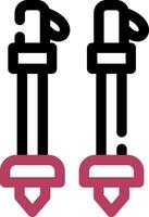 Ski Poles Creative Icon Design vector