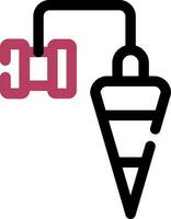 Plumb Bob Creative Icon Design vector