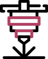 Laser Cutting Creative Icon Design vector