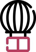 Hot Air Balloon Creative Icon Design vector