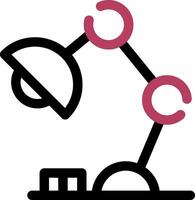Desk Lamp Creative Icon Design vector
